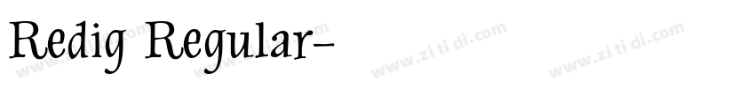 Redig Regular字体转换